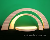 Schwibbogen modern Erzgebirge mit LED Esche weiß gekalkt Moderne Lichterbögen Seiffen Werksverkauf sale